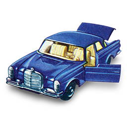 Mercedes 300 SE With Open Boot Icon 256x256 png